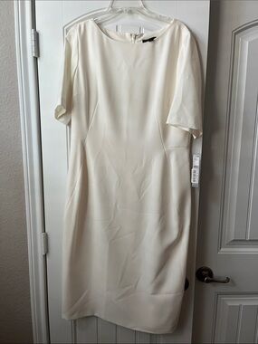 Preston & York Cream Midi Sheath Dress